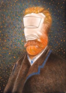 Opera Van Gogh in Finger Art Ciotola del Maestro Raffaele Ciotola